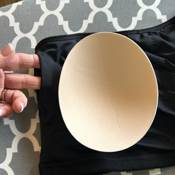 Klassy Network black one shoulder ribbed crop top szXL - Picture 11 of 12